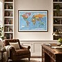 SwiftMaps World Wall Map 24" x 36" Classic Premier Laminated Edition (SM WOR CL PREM 24L)~#|#~sp314784369_sc7
