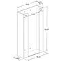 Azar Vertical Glove Dispenser, 1 Compartment, Acrylic, Clear (255630-1PK)~#|#~sp314840050_sc7
