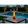 Adesso Naya 9.25"H LED Table Lamp, Natural Wood/Antique Brass Metal Shade (3196-12)~#|#~sp314842431_sc7