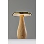 Adesso Naya 9.25"H LED Table Lamp, Natural Wood/Antique Brass Metal Shade (3196-12)~#|#~sp314842437_sc7