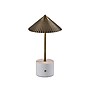 Adesso Mika 11.75"H LED Table Lamp, Wash White/Antique Brass Metal Shade (3209-21)~#|#~sp314842579_sc7