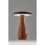 Adesso Naya 9.25"H LED Table Lamp, Walnut Wood/Black Metal Shade (3196-15)~#|#~sp314842659_sc7