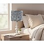 Adesso Ambrose 18.75"H Incandescent Table Lamp, White/Navy and White Fabric Shade (1653-02)~#|#~sp314842852_sc7