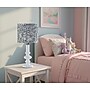 Adesso Ambrose 18.75"H Incandescent Table Lamp, White/Navy and White Fabric Shade (1653-02)~#|#~sp314842853_sc7