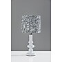 Adesso Ambrose 18.75"H Incandescent Table Lamp, White/Navy and White Fabric Shade (1653-02)~#|#~sp314842854_sc7