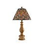 Adesso Faye 26.5"H Incandescent Table Lamp, Natural Wood/Multi-Color Floral Fabric Shade (1649-12)~#|#~sp314842900_sc7