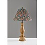 Adesso Faye 26.5"H Incandescent Table Lamp, Natural Wood/Multi-Color Floral Fabric Shade (1649-12)~#|#~sp314842904_sc7