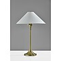 Adesso Esme 22"H Incandescent Table Lamp, Antique Brass/White Fabric Shade (2619-21)~#|#~sp314843007_sc7