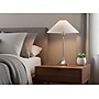Adesso Esme 22"H Incandescent Table Lamp, Brushed Steel/White Fabric Shade (2619-21)~#|#~sp314843019_sc7