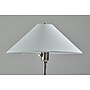 Adesso Esme 22"H Incandescent Table Lamp, Brushed Steel/White Fabric Shade (2619-21)~#|#~sp314843022_sc7