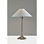 Adesso Esme 22"H Incandescent Table Lamp, Brushed Steel/White Fabric Shade (2619-21)~#|#~sp314843023_sc7