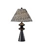 Adesso Dahlia 26.5"H Incandescent Table Lamp, Black/Navy/White Fabric Shade (1647-01)~#|#~sp314843072_sc7