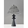 Adesso Dahlia 26.5"H Incandescent Table Lamp, Black/Navy/White Fabric Shade (1647-01)~#|#~sp314843076_sc7