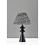 Adesso Dahlia 18"H Incandescent Table Lamp, Black/Navy/White Fabric Shade (1646-01)~#|#~sp314843082_sc7