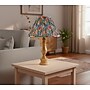 Adesso Faye 18"H Incandescent Table Lamp, Natural Wood/Multi-Color Floral Fabric Shade (1648-12)~#|#~sp314843127_sc7