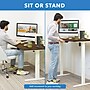 Mount-It! 55"W Electric Rectangular Adjustable Standing Desk, Oak/White (MI-18086)~#|#~sp314843135_sc7