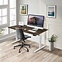 Mount-It! 55"W Electric Rectangular Adjustable Standing Desk, Oak/White (MI-18086)~#|#~sp314843136_sc7