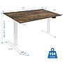 Mount-It! 55"W Electric Rectangular Adjustable Standing Desk, Oak/White (MI-18086)~#|#~sp314843141_sc7