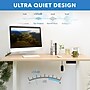 Mount-It! 55"W Electric Rectangular Adjustable Standing Desk, Maple/White (MI-18085)~#|#~sp314843149_sc7