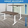 Mount-It! 55"W Electric Rectangular Adjustable Standing Desk, Adrift/White (MI-18084)~#|#~sp314843160_sc7