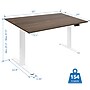 Mount-It! 55"W Electric Rectangular Adjustable Standing Desk, Adrift/White (MI-18084)~#|#~sp314843161_sc7
