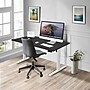 Mount-It! 55"W Electric Rectangular Adjustable Standing Desk, Black/White (MI-18083)~#|#~sp314843175_sc7