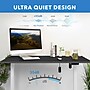 Mount-It! 55"W Electric Rectangular Adjustable Standing Desk, Black/White (MI-18083)~#|#~sp314843178_sc7