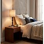 Adesso Amos 28"H Incandescent Table Lamp, Black/Oatmeal Linen Shade (1642-01)~#|#~sp314843213_sc7