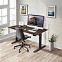 Mount-It! 55"W Electric Rectangular Adjustable Standing Desk, Oak/Black (MI-18090)~#|#~sp314843464_sc7