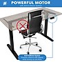 Mount-It! 55"W Electric Rectangular Adjustable Standing Desk, Oak/Black (MI-18090)~#|#~sp314843468_sc7