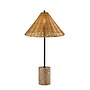 Adesso Rayne 27"H Incandescent Table Lamp, Brown Marble Base/Rattan Shade (3293-01)~#|#~sp314844369_sc7