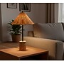 Adesso Rayne 27"H Incandescent Table Lamp, Brown Marble Base/Rattan Shade (3293-01)~#|#~sp314844370_sc7