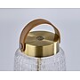 Adesso Samara 7.75" LED Table Lamp, Antique Brass with Iron & Glass Shade (3336-21)~#|#~sp314844431_sc7