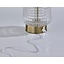 Adesso Samara 7.75" LED Table Lamp, Antique Brass with Iron & Glass Shade (3336-21)~#|#~sp314844433_sc7