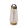 Adesso Samara 10.6"H LED Table Lamp, Antique Brass with Iron & Glass Shade (3339-21)~#|#~sp314844534_sc7