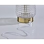 Adesso Samara 10.6"H LED Table Lamp, Antique Brass with Iron & Glass Shade (3339-21)~#|#~sp314844540_sc7