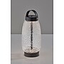 Adesso Cassius 10.6"H LED Table Lamp, Black with Iron & Glass Shade (3345-01)~#|#~sp314844573_sc7