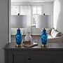 Simplee Adesso Grady 23.8"H Incandescent Table Lamp, Blue/Antique Brass/White, 2/Pack (SL0375-07)~#|#~sp314845049_sc7