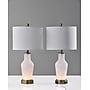Simplee Adesso Grady 23.8"H Incandescent Table Lamp, White/Antique Brass, 2/Pack (SL0375-02)~#|#~sp314845127_sc7