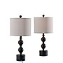 Simplee Adesso Julius 23.8"H Incandescent Table Lamp, Black/Linen Fabric Shade, 2/Pack (SL0376-01)~#|#~sp314845162_sc7