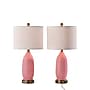 Simplee Adesso Freya 24"H Incandescent Table Lamp, Pink/Antique Brass/White, 2/Pack (SL0374-29)~#|#~sp314845264_sc7