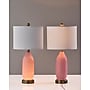 Simplee Adesso Freya 24"H Incandescent Table Lamp, Pink/Antique Brass/White, 2/Pack (SL0374-29)~#|#~sp314845268_sc7