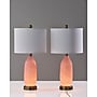 Simplee Adesso Freya 24"H Incandescent Table Lamp, Pink/Antique Brass/White, 2/Pack (SL0374-29)~#|#~sp314845306_sc7