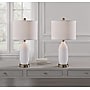 Simplee Adesso Freya 24"H Incandescent Table Lamp, White/Antique Brass, 2/Pack (SL0374-02)~#|#~sp314846577_sc7
