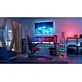 Simplee Adesso Keely Incandescent RGB Color Changing Shelf Lamp, 56.8"H, Black/Linen Fabric Shade (SL0970-01)~#|#~sp314847146_sc7