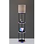 Simplee Adesso Keely Incandescent RGB Color Changing Shelf Lamp, 56.8"H, Black/Linen Fabric Shade (SL0970-01)~#|#~sp314847159_sc7
