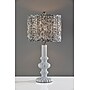 Adesso Ambrose 27"H Incandescent Table Lamp, White/Navy and White Fabric Shade (1654-02)~#|#~sp314884977_sc7