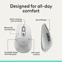 Logitech Signature Comfort Plus M840 L Wireless Ergonomic Optical Mouse, Off White (910-007710)~#|#~sp315032624_sc7