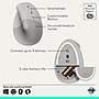 Logitech Lift Wireless Ergonomic Optical Mouse, Sand (910-007663)~#|#~sp315147295_sc7