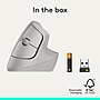 Logitech Lift Wireless Ergonomic Optical Mouse, Sand (910-007663)~#|#~sp315147297_sc7